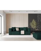 Pouf Esther vert bouteille - 100x100x41 cm