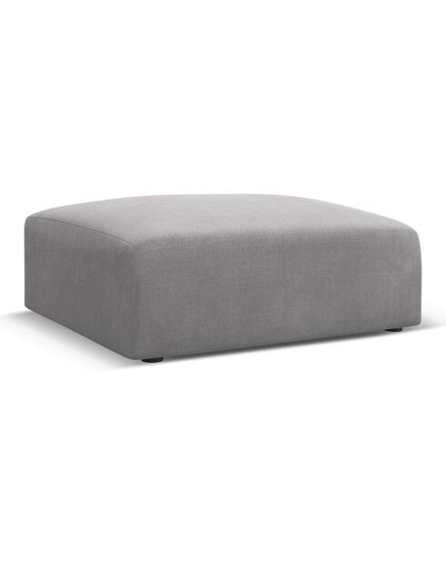 Pouf Esther gris clair - 100x100x41 cm