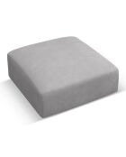 Pouf Esther gris clair - 100x100x41 cm