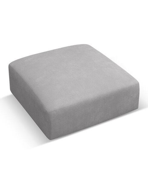 Pouf Esther gris clair - 100x100x41 cm