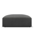Pouf Esther gris foncé - 100x100x41 cm