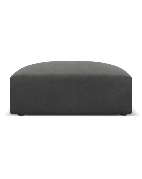 Pouf Esther gris foncé - 100x100x41 cm