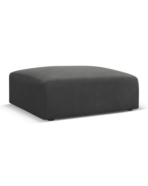 Pouf Esther gris foncé - 100x100x41 cm