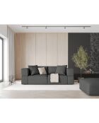 Pouf Esther gris foncé - 100x100x41 cm