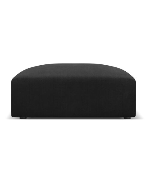 Pouf Esther noir - 100x100x41 cm