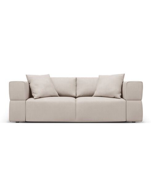 Canapé Esther 3 Places beige - 214x103x78 cm
