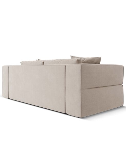 Canapé Esther 3 Places beige - 214x103x78 cm