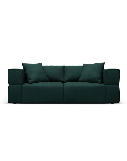 Canapé Esther 3 Places vert bouteille - 214x103x78 cm