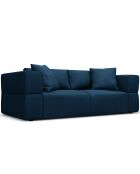 Canapé Esther 3 Places bleu roi - 214x103x78 cm