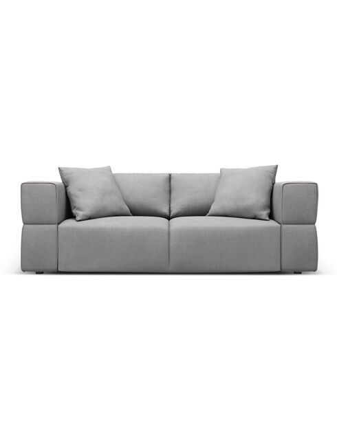Canapé Esther 3 Places gris clair - 214x103x78 cm