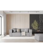 Canapé Esther 3 Places gris clair - 214x103x78 cm