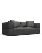 Canapé Esther 3 Places gris foncé - 214x103x78 cm
