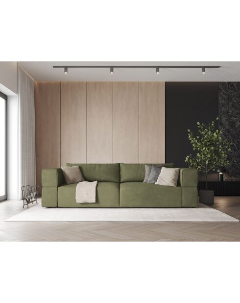 Canapé Esther 4 Places vert clair - 248x103x78 cm
