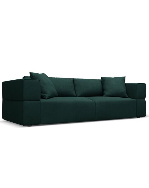 Canapé Esther 4 Places vert bouteille - 248x103x78 cm