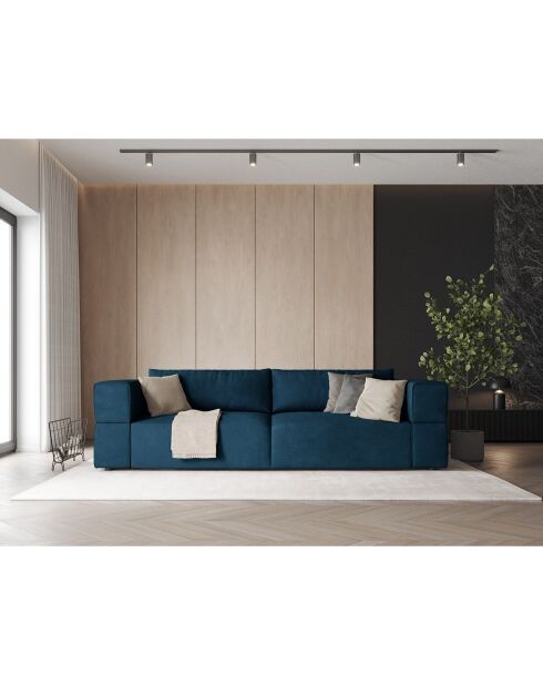 Canapé Esther 4 Places bleu roi - 248x103x78 cm