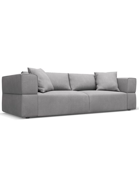 Canapé Esther 4 Places gris clair - 248x103x78 cm