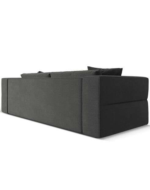 Canapé Esther 4 Places gris foncé - 248x103x78 cm