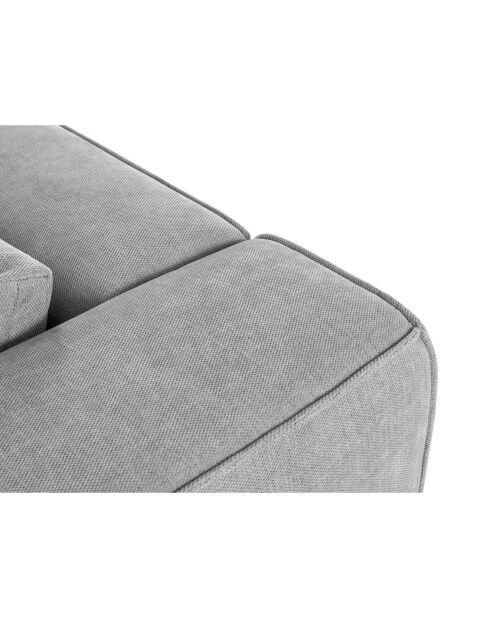 Canapé d'angle Panoramique droit Esther 6 Places gris clair - 380x298x78 cm