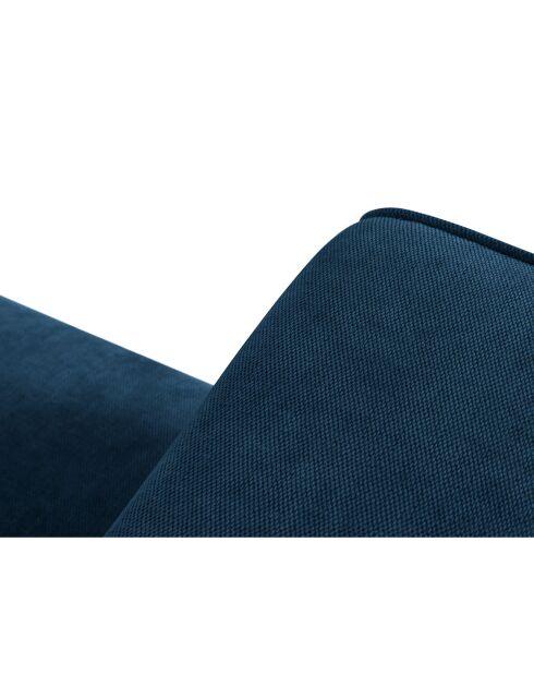 Canapé d'angle Panoramique droit Esther 6 Places bleu roi - 380x298x78 cm