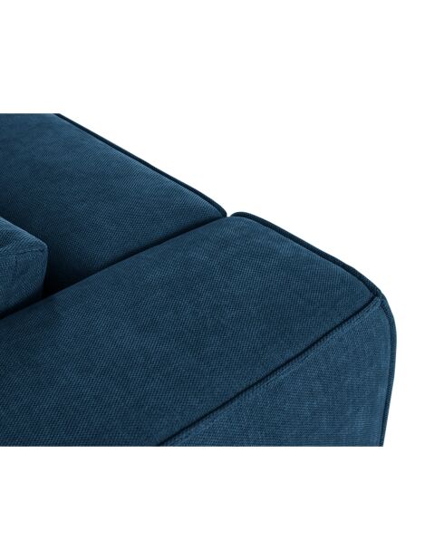 Canapé d'angle Panoramique droit Esther 6 Places bleu roi - 380x298x78 cm