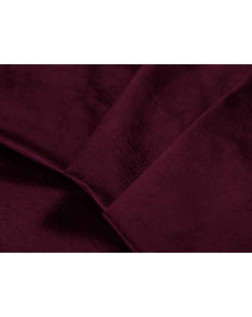 Canapé Velours Convertible avec Coffre Luca 3 Places rouge foncé - 250x105x87 cm