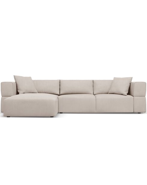 Canapé d'angle Gauche Esther 4 Places beige - 305x175x78 cm