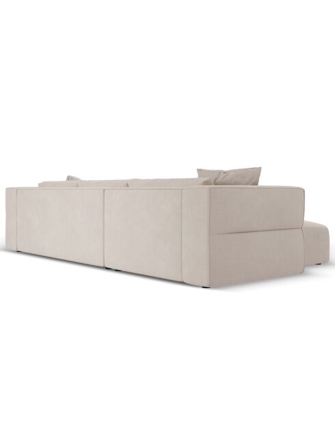 Canapé d'angle Gauche Esther 4 Places beige - 305x175x78 cm