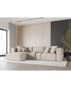 Canapé d'angle Gauche Esther 4 Places beige - 305x175x78 cm