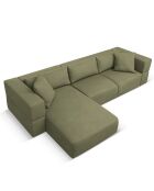 Canapé d'angle Gauche Esther 4 Places vert clair - 305x175x78 cm