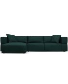 Canapé d'angle Gauche Esther 4 Places vert bouteille - 305x175x78 cm