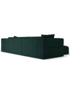 Canapé d'angle Gauche Esther 4 Places vert bouteille - 305x175x78 cm