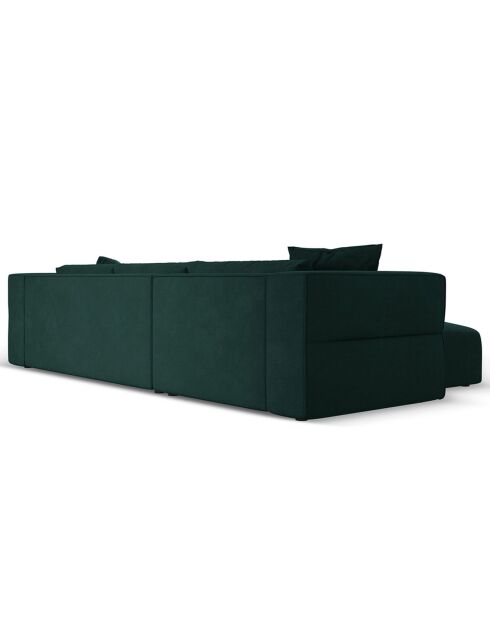 Canapé d'angle Gauche Esther 4 Places vert bouteille - 305x175x78 cm