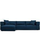 Canapé d'angle Gauche Esther 4 Places bleu roi - 305x175x78 cm