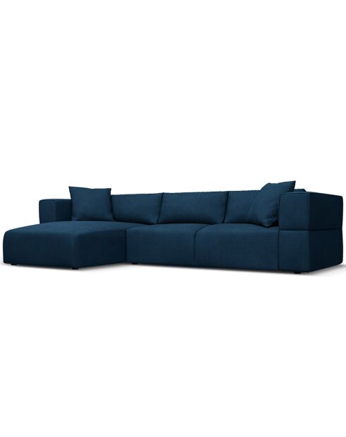 Canapé d'angle Gauche Esther 4 Places bleu roi - 305x175x78 cm