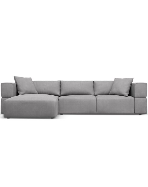 Canapé d'angle Gauche Esther 4 Places gris clair - 305x175x78 cm