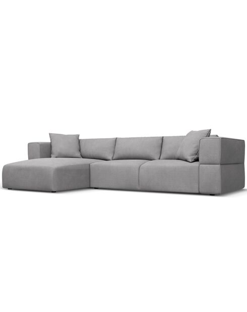 Canapé d'angle Gauche Esther 4 Places gris clair - 305x175x78 cm