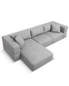 Canapé d'angle Gauche Esther 4 Places gris clair - 305x175x78 cm