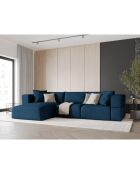 Canapé d'angle Gauche Esther 4 Places bleu roi - 305x175x78 cm