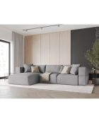 Canapé d'angle Gauche Esther 4 Places gris clair - 305x175x78 cm