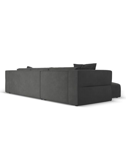 Canapé d'angle Gauche Esther 4 Places gris foncé - 305x175x78 cm