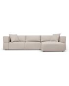 Canapé d'angle Droit Esther 4 Places beige - 305x175x78 cm