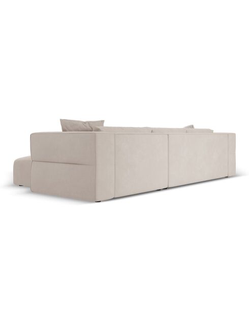Canapé d'angle Droit Esther 4 Places beige - 305x175x78 cm