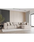 Canapé d'angle Droit Esther 4 Places beige - 305x175x78 cm