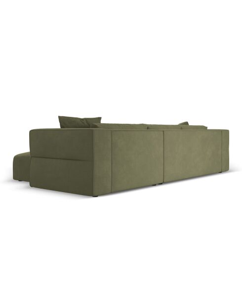 Canapé d'angle Droit Esther 4 Places vert clair - 305x175x78 cm