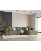 Canapé d'angle Droit Esther 4 Places vert clair - 305x175x78 cm