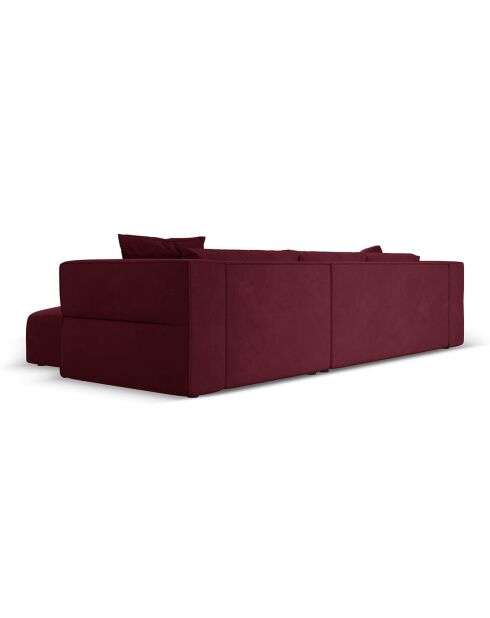 Canapé d'angle Droit Esther 4 Places bordeaux - 305x175x78 cm