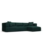 Canapé d'angle Droit Esther 4 Places vert bouteille - 305x175x78 cm