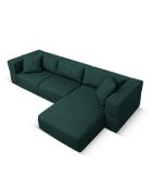 Canapé d'angle Droit Esther 4 Places vert bouteille - 305x175x78 cm
