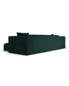Canapé d'angle Droit Esther 4 Places vert bouteille - 305x175x78 cm