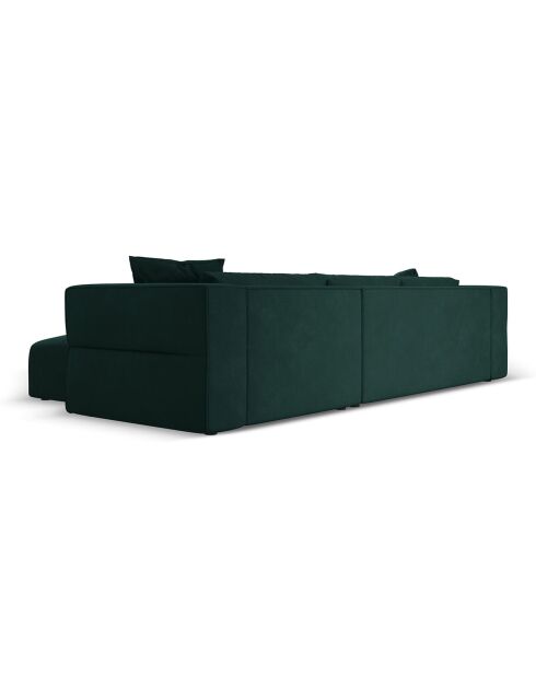 Canapé d'angle Droit Esther 4 Places vert bouteille - 305x175x78 cm